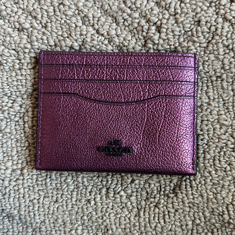 Coach Metallic Card holder